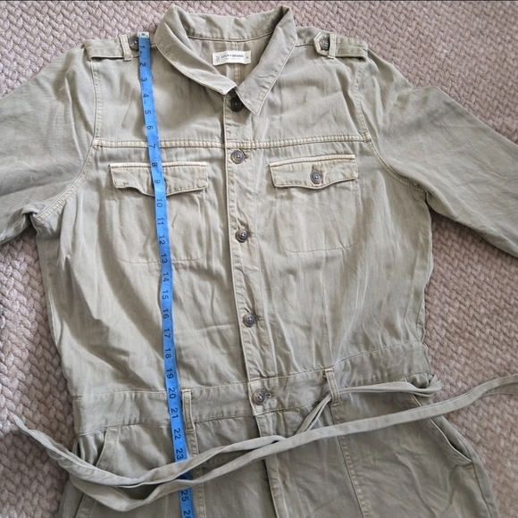 Lucky Brand Beige Utility Jumpsuit - Picture 4 of 13
